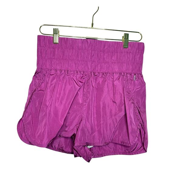 Free People Movement The Way Home High Rise Shorts Hot Pink Women L - Picture 1 of 8